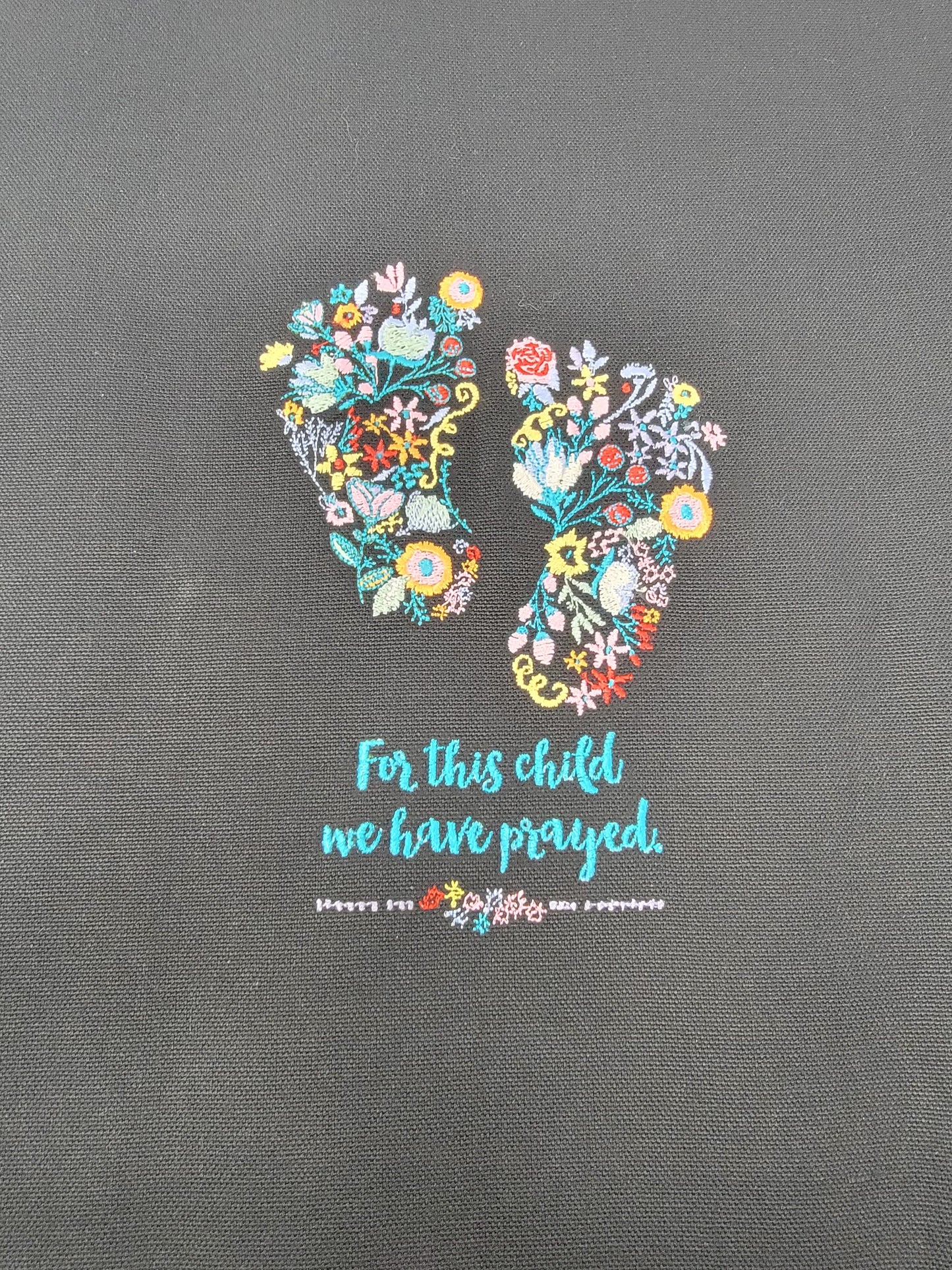 Baby Feet, Footprint, Embroidery Tapestry, Gifts for New Mommy, Wall Hanging, Baby Room Decor, 1st Time Moms, Grandmother Gifts,