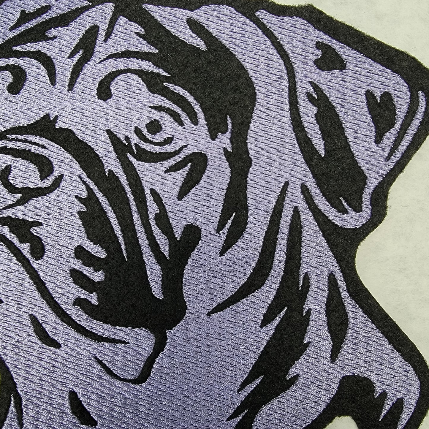 Pit Bull, 7" Embroidery Patch, Embroidered Pit Bull Iron-on Patch, Dog, Rescues