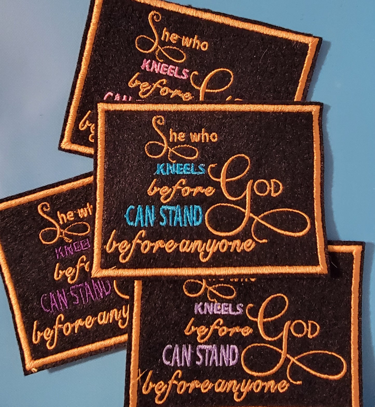 Christian Quotes Embroidery Patch