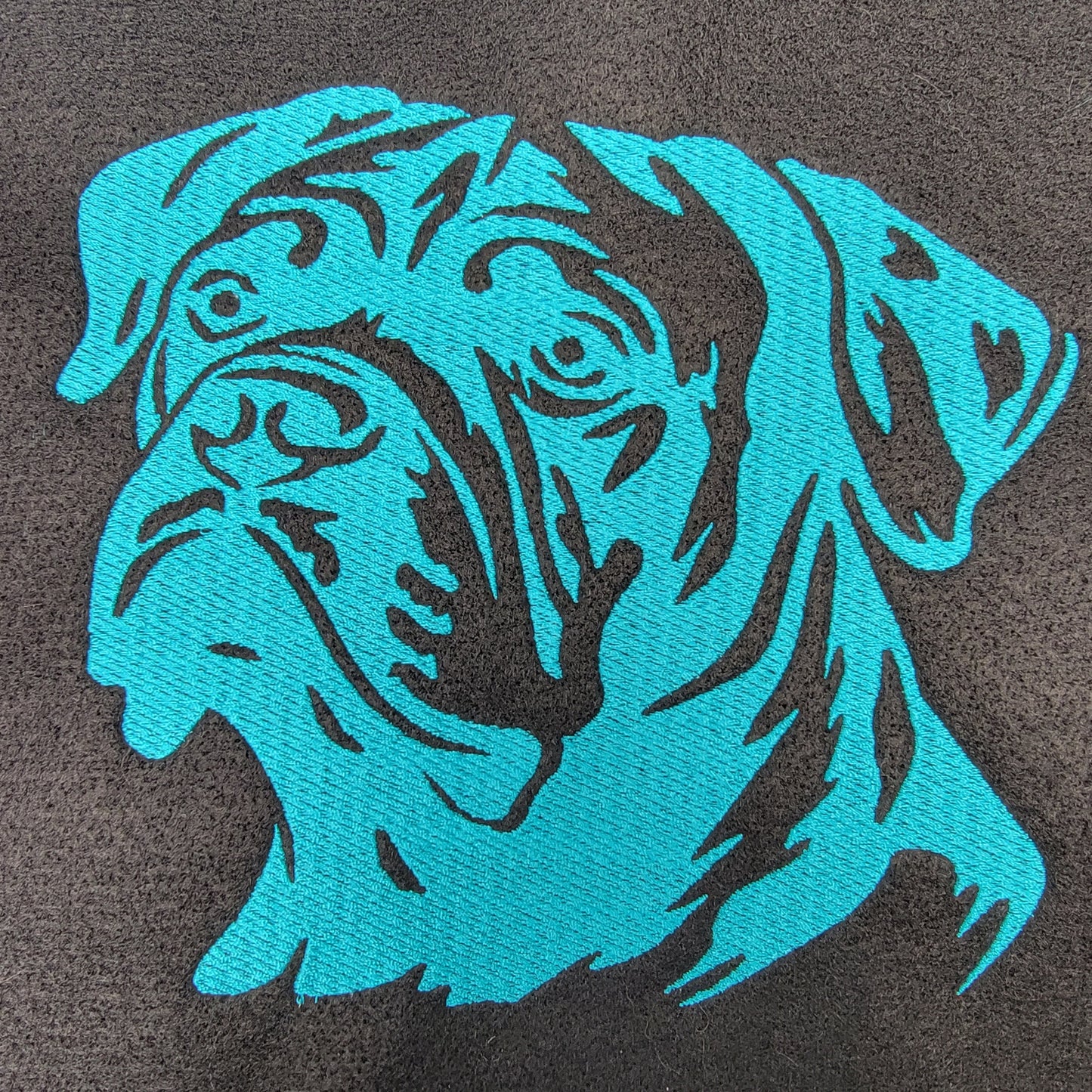 Pit Bull, 7" Embroidery Patch, Embroidered Pit Bull Iron-on Patch, Dog, Rescues