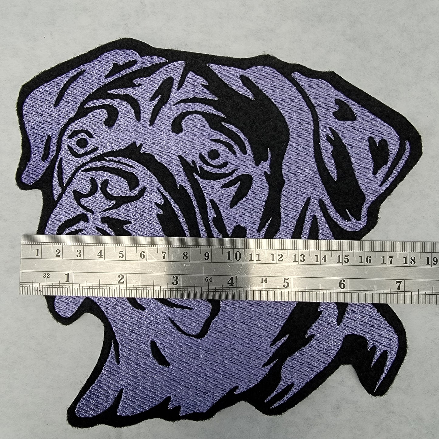 Pit Bull, 7" Embroidery Patch, Embroidered Pit Bull Iron-on Patch, Dog, Rescues