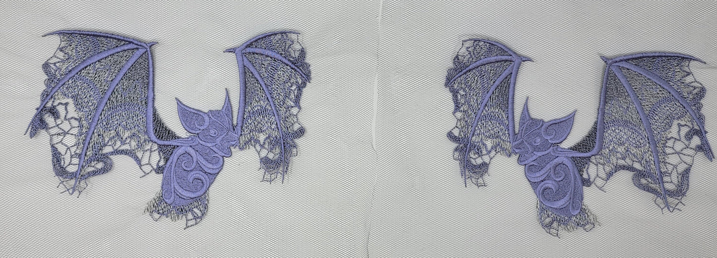 Bats, Lacy Bat Appliques, Halloween Decor, Spooky, Haunted