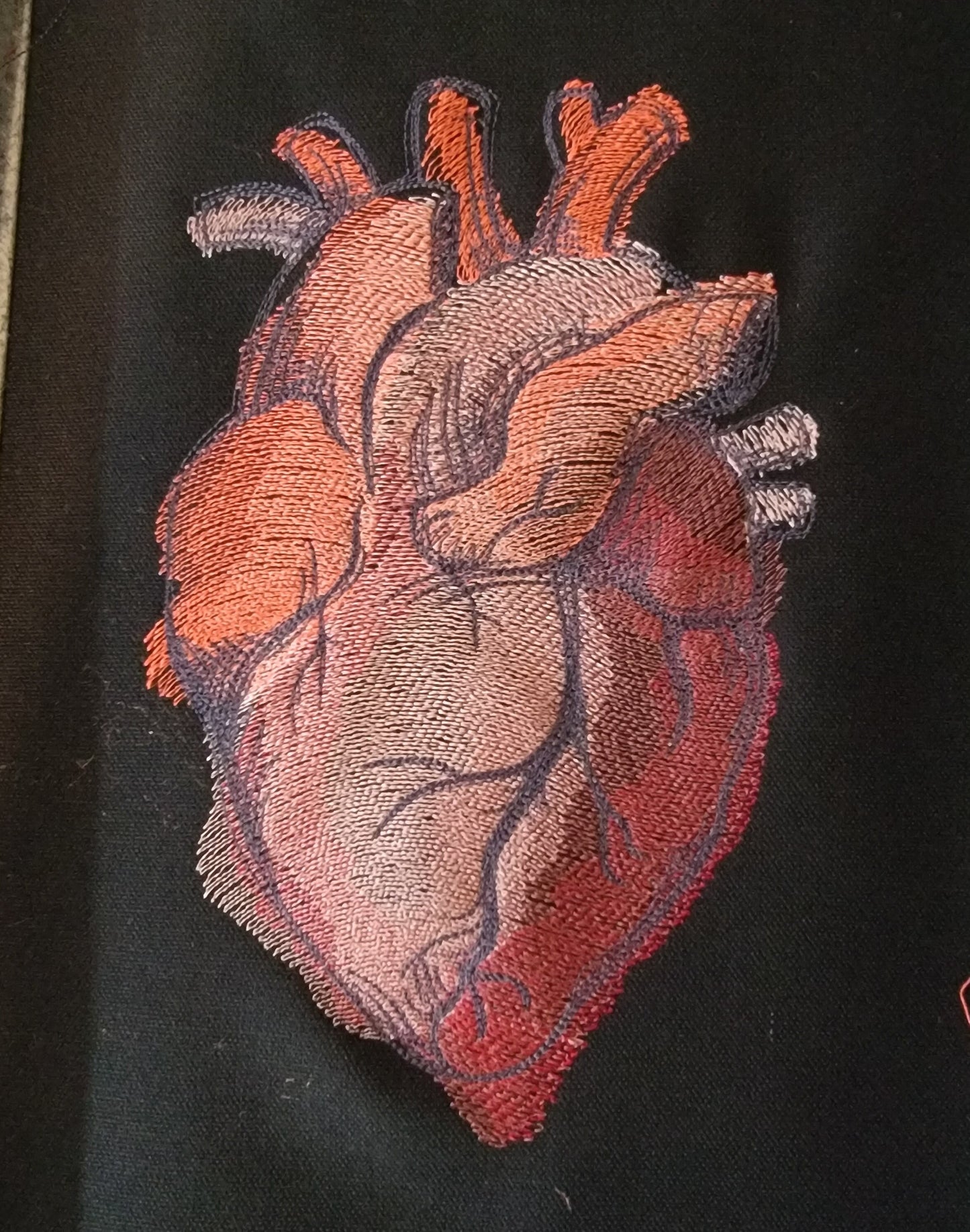 Anatomy Heart Patch, 9" Heart, Cool Patches, Human Heart, Iron on Patch, Large Iron on Patch, Anatomical Heart Badge, Gifts for Friends, Mom