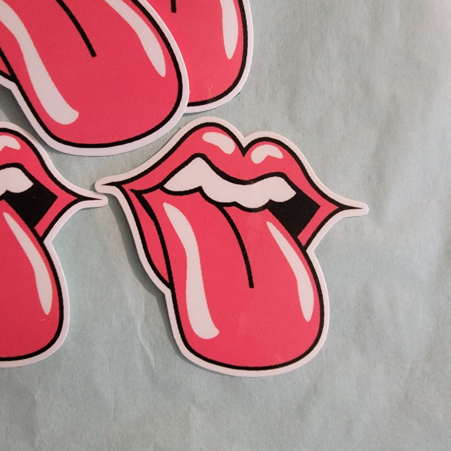 12 Tongue Vinyl Laminated Water Proof Stickers,