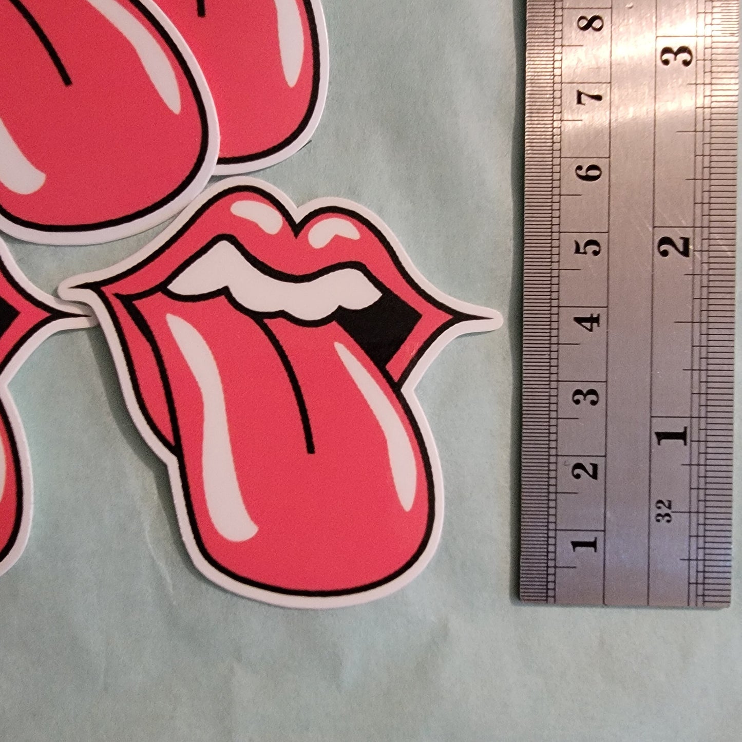 12 Tongue Vinyl Laminated Water Proof Stickers,