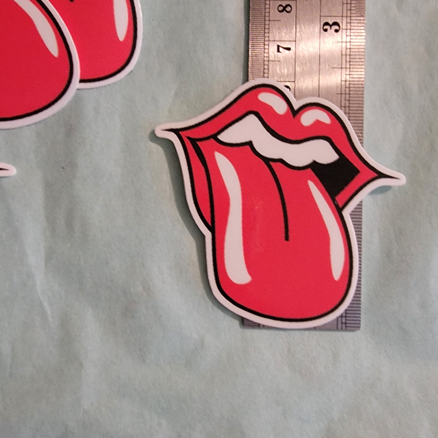 12 Tongue Vinyl Laminated Water Proof Stickers,