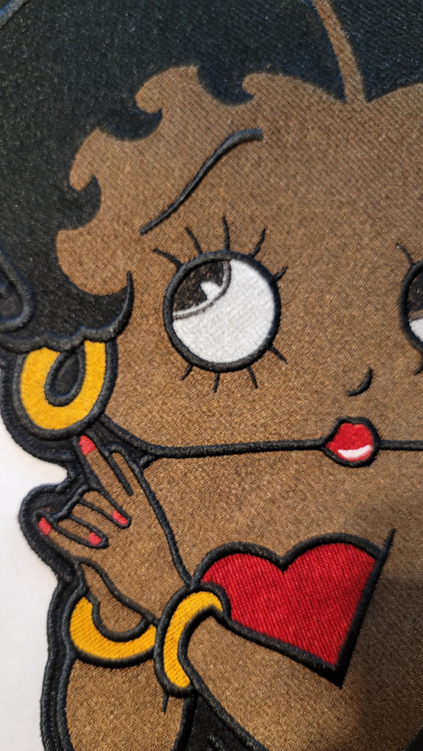 Black Betty Boop, New!! 11.5" Betty Boop Back Patch.