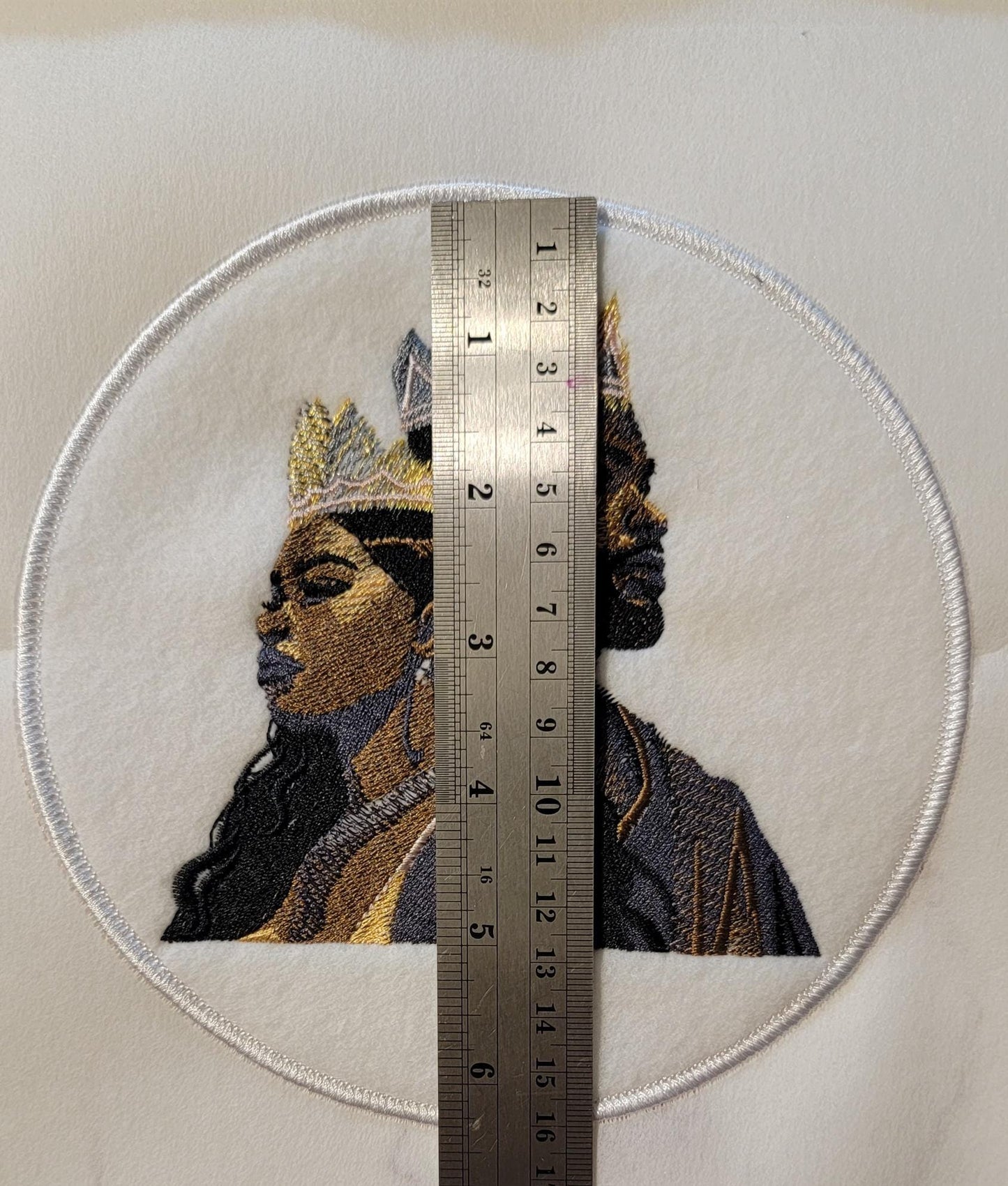 King and Queen Patches, African American Black Couple