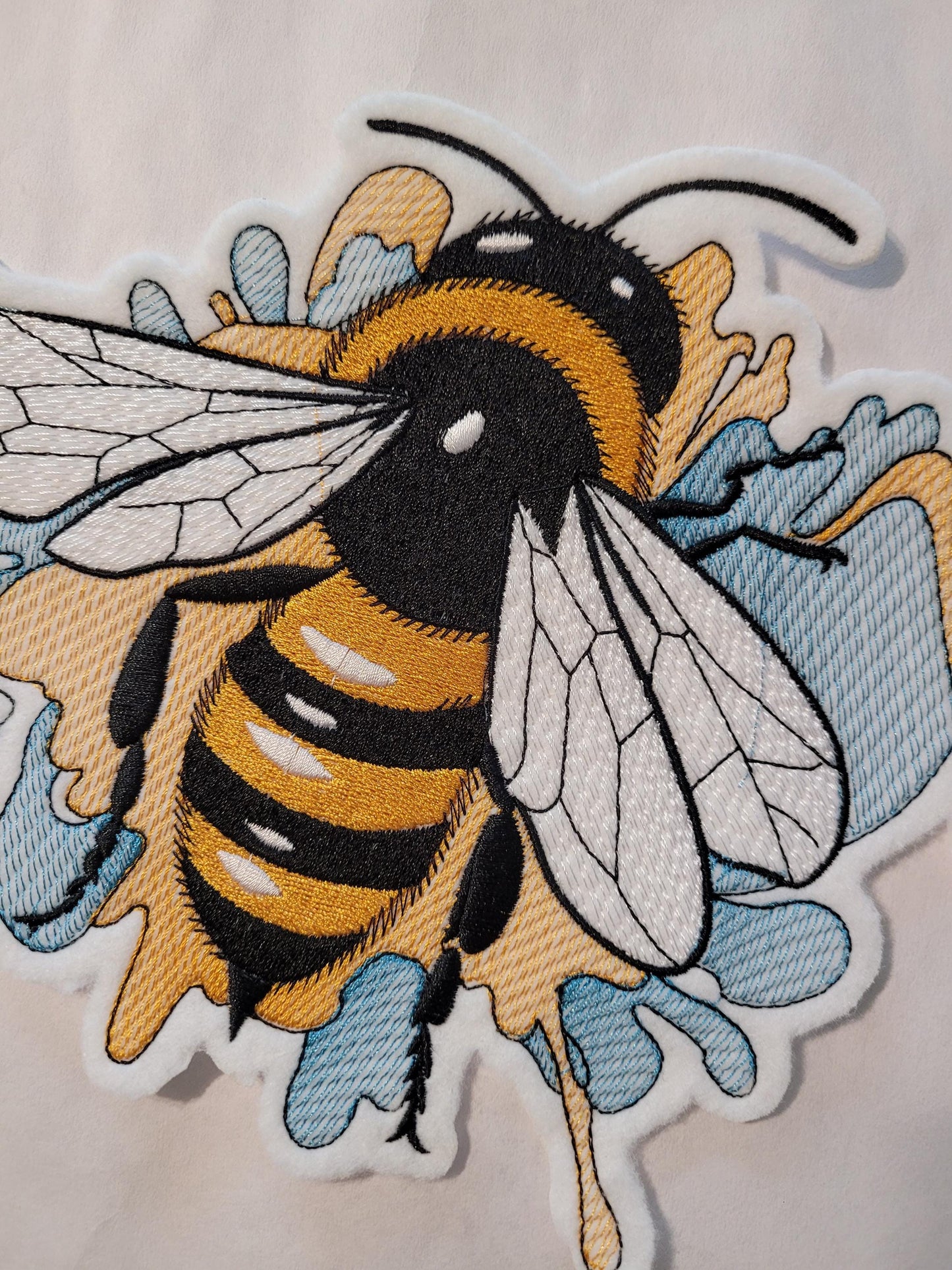 Bumble Bee Iron on Felt Patch, A perfect way to express your love for bees and the environment
