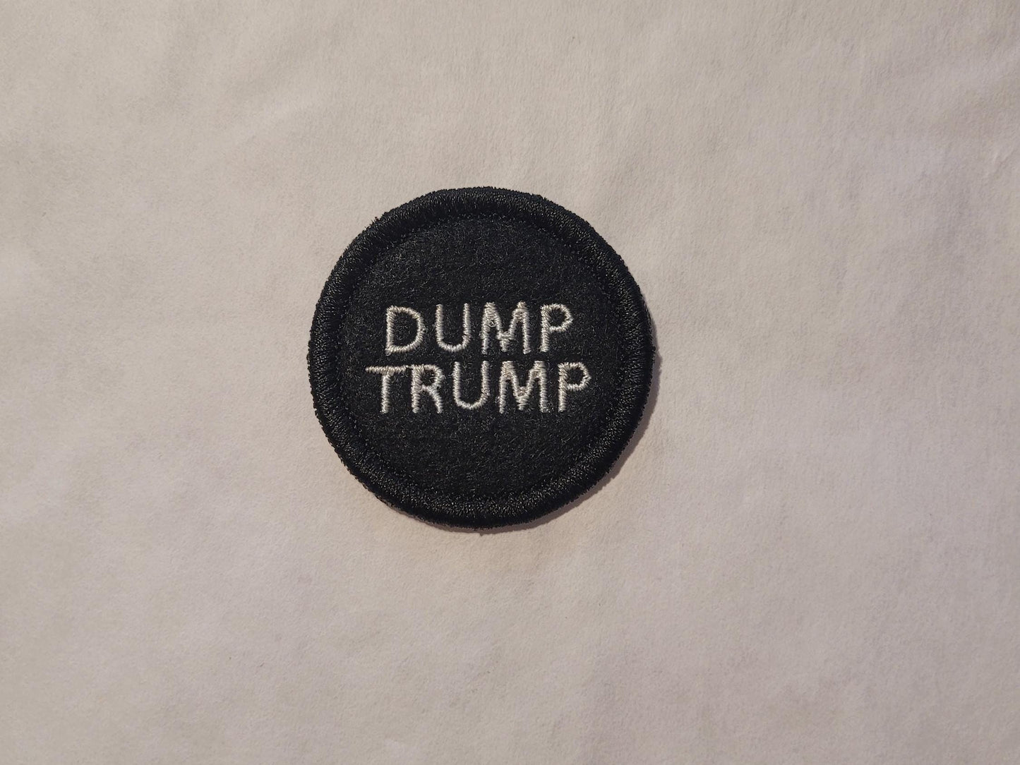 Dump Trump Felt Patch - 2" Political Protest Iron-On - Anti-Trump Resistance, Political Statement Patch