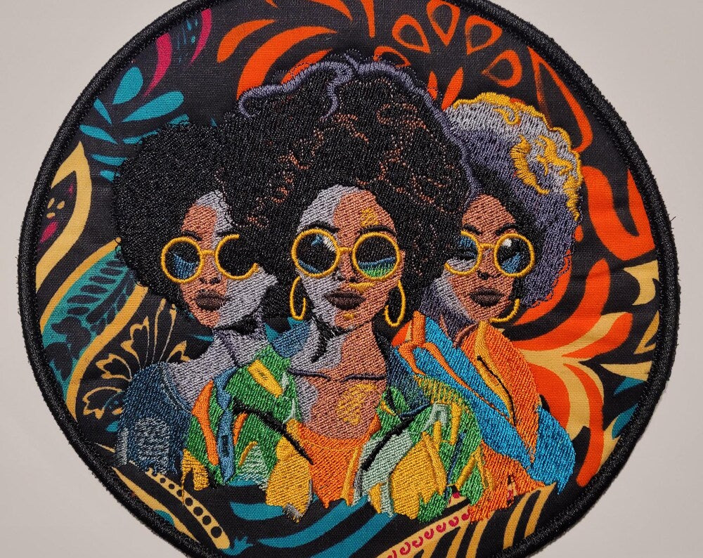 African American Black Sisters Patch, Abstract, Black Girl Magic