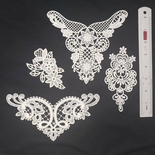 Lace Applique, Embroidery lace. Vintage lace. Period lace, Lingerie, Prom, Weddings, Costume, Appliques