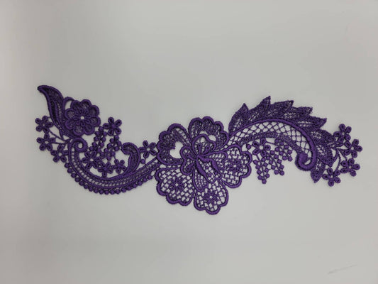 Lace Applique, Embroidery lace, Costume lace, Vintage lace, Prom Gown, Wedding Gown, Vintage lace