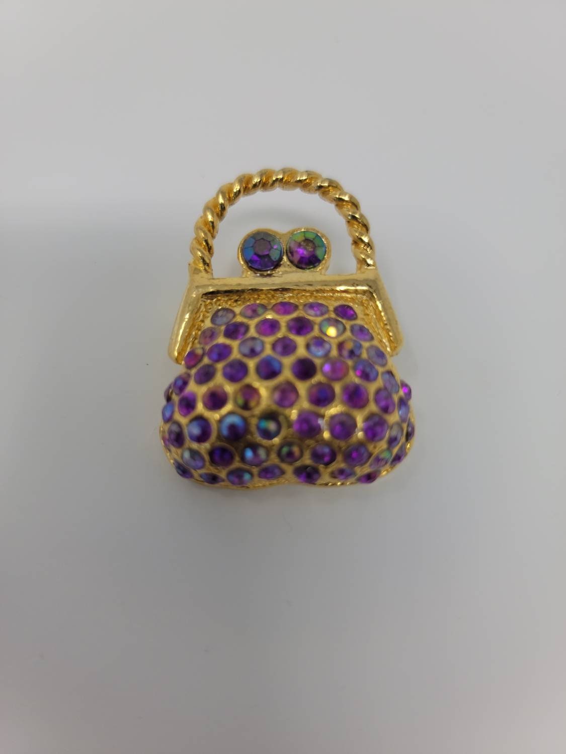 Vintage Handbag Brooch, Pins, Rhinestone Handbag Brooch, Vintage Brooch, Brooch handbags, Vintage Handbag pins, Vintage, Brooch