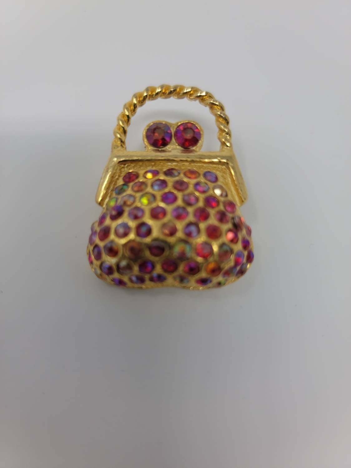 Vintage Handbag Brooch, Pins, Rhinestone Handbag Brooch, Vintage Brooch, Brooch handbags, Vintage Handbag pins, Vintage, Brooch