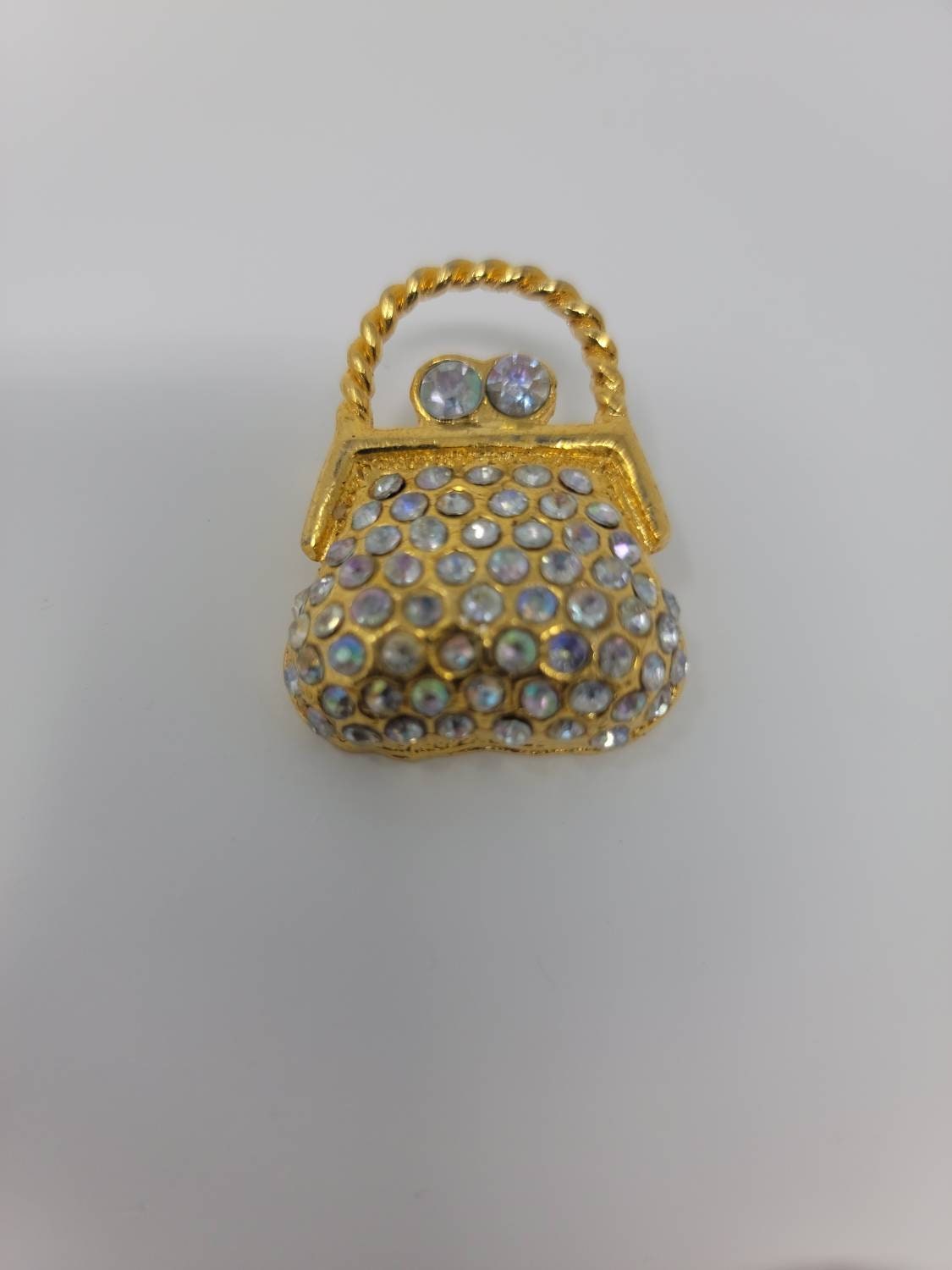 Vintage Handbag Brooch, Pins, Rhinestone Handbag Brooch, Vintage Brooch, Brooch handbags, Vintage Handbag pins, Vintage, Brooch