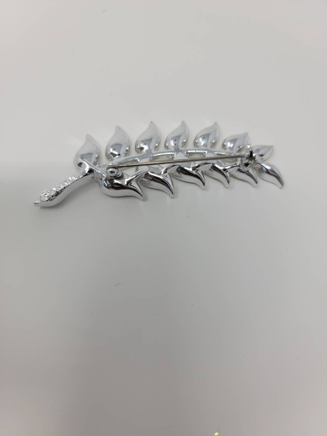 SARAH COV Clear Rhinestone Leaf Brooch, Vintage, Pin, Jewelry Leaf Brooch, Vintage Sarah Cov Brooch, Vintage Brooch, Vintage Jewelry