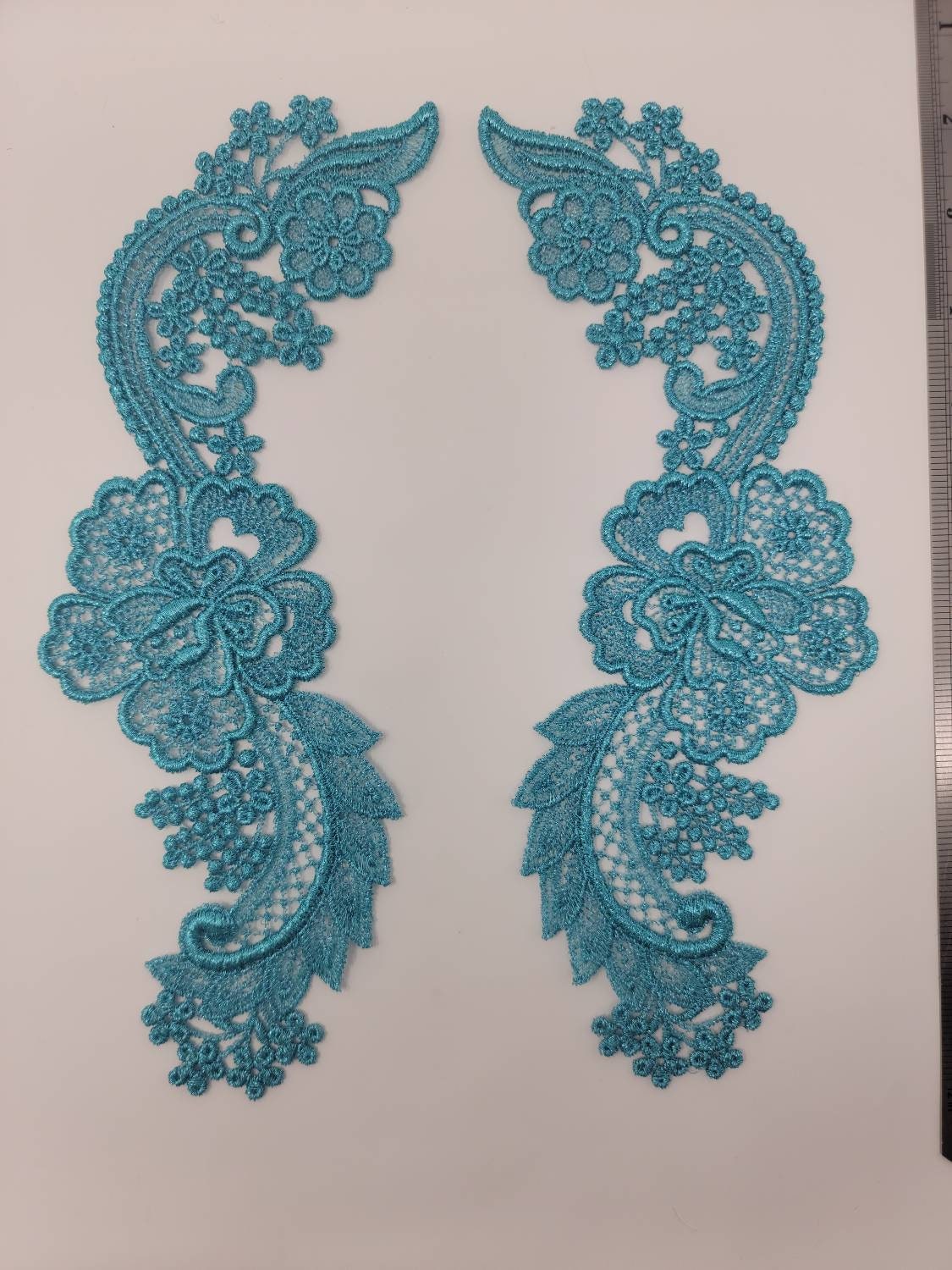 Metallic appliques, costumes, ballroom, gowns, weddings, patches, lace, lingerie