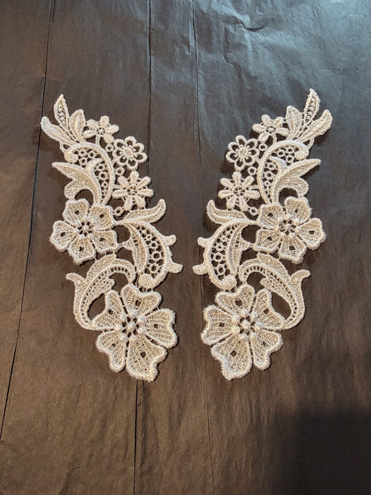 Lace Applique, Victorian Embroidery Appliques, Gown, Prom, Wedding, Costumes, DIY, Romantic Sewing, Classic, Fabric and Notions,