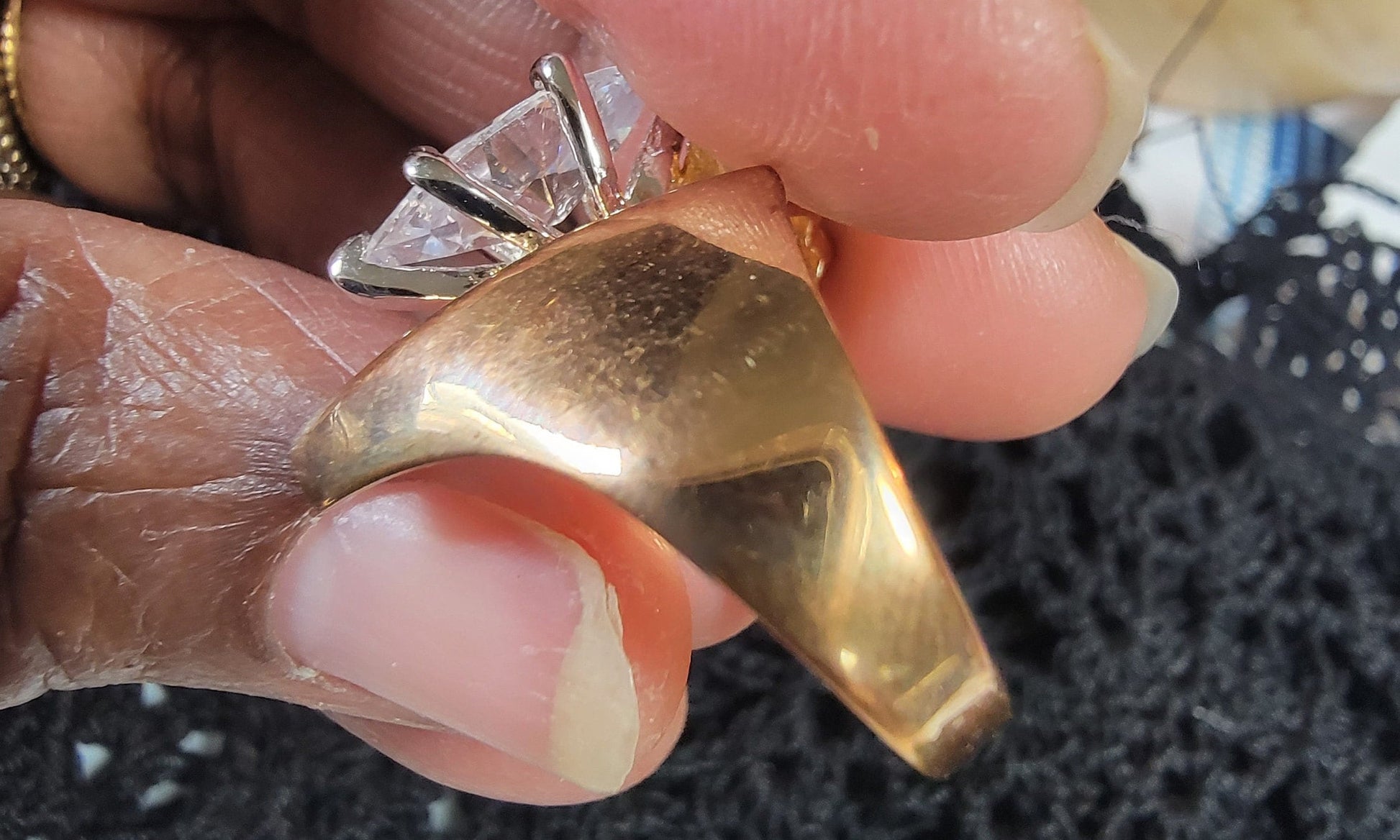 Marquise cut Cubic Zirconia, Statement Ring, Costume Jewelry