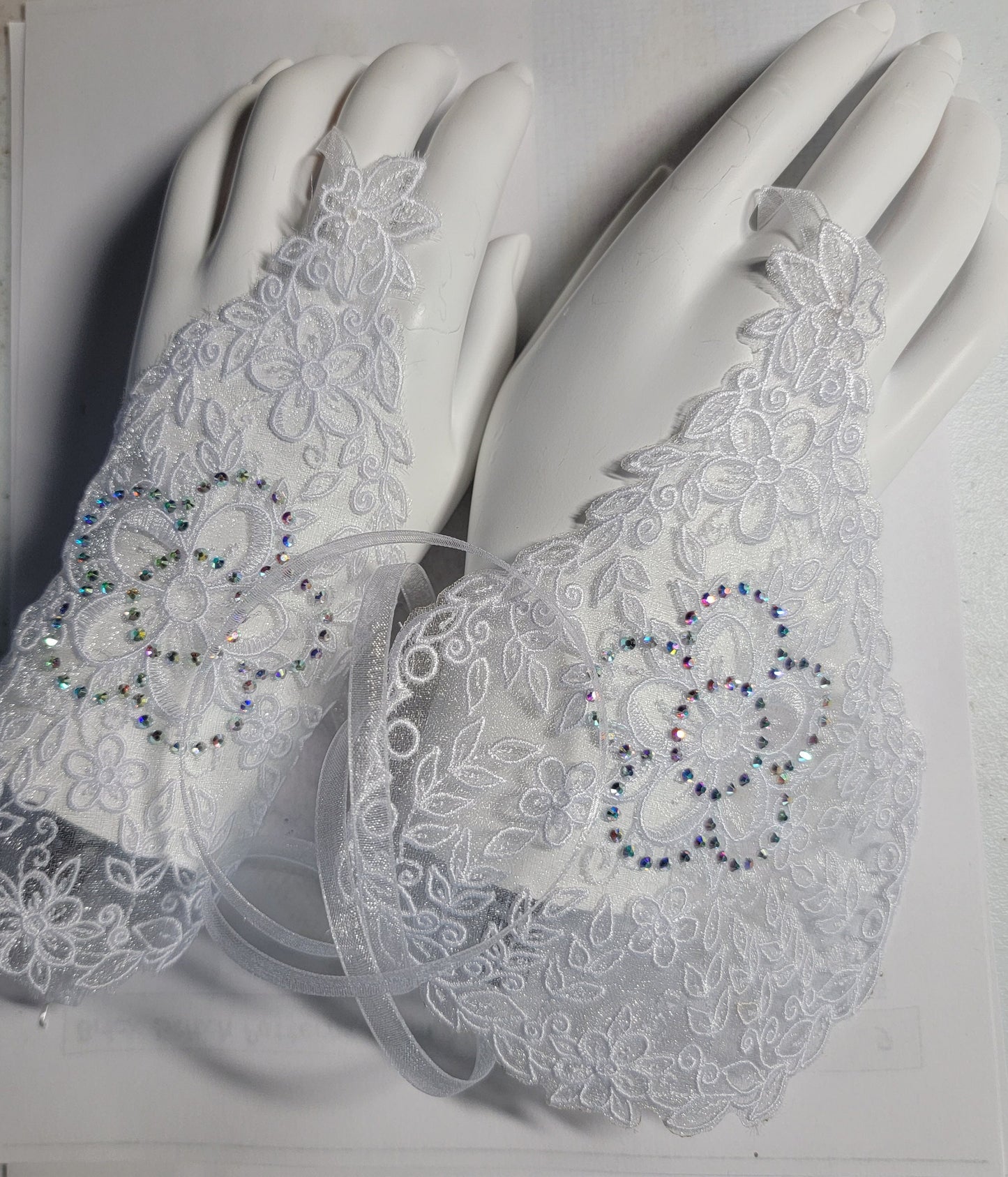 Victorian Lace Gloves, Formal Bridal, Fancy Fabric Hand Cover, Wedding, Prom, Gown, Bridal Wear, Victoria Weddings