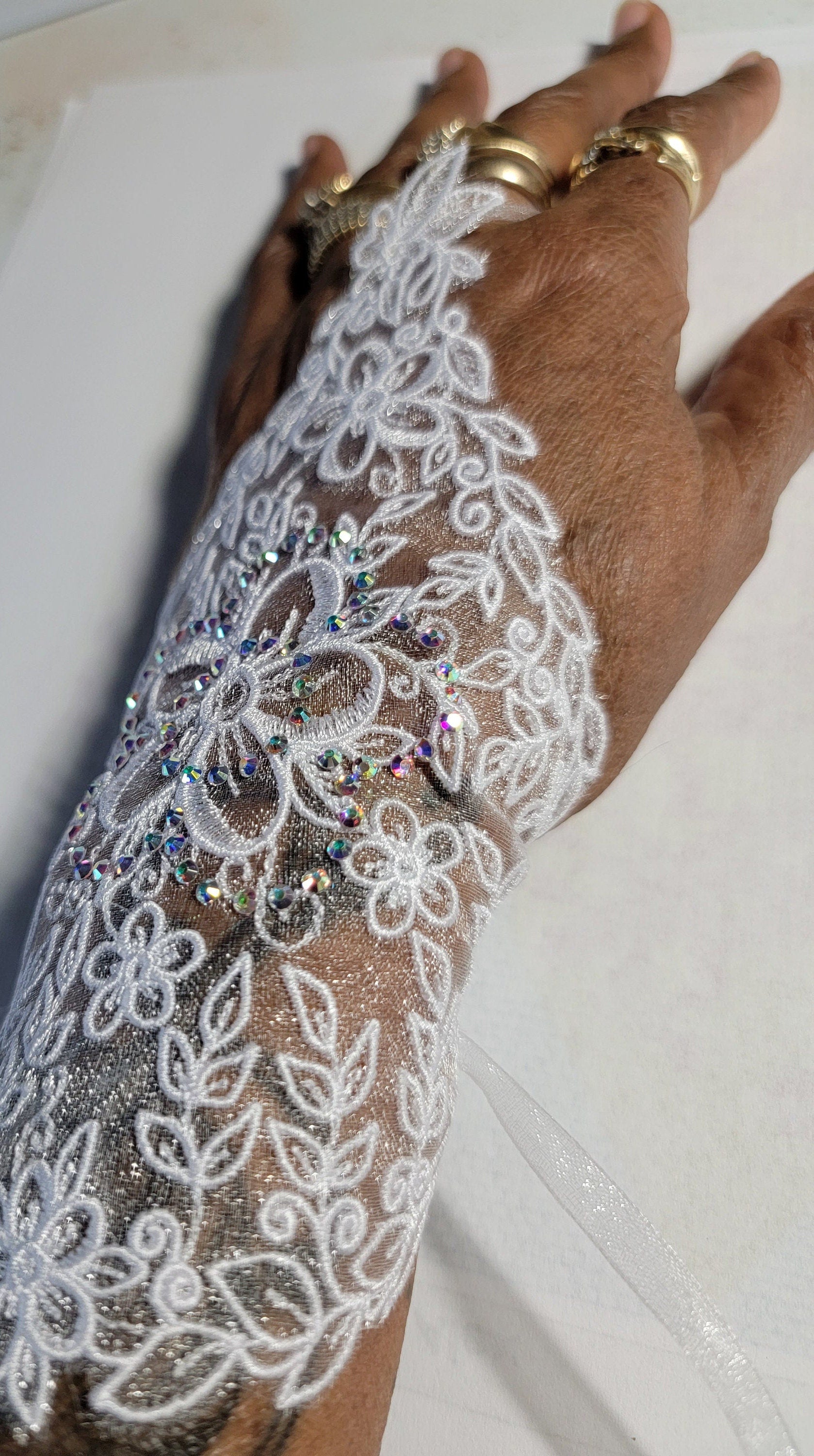 Victorian Lace Gloves, Formal Bridal, Fancy Fabric Hand Cover, Wedding, Prom, Gown, Bridal Wear, Victoria Weddings