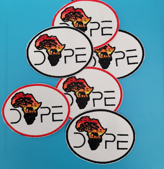 Dope African Patch, Africa, African American, Black Pride Patches, Black Excellence