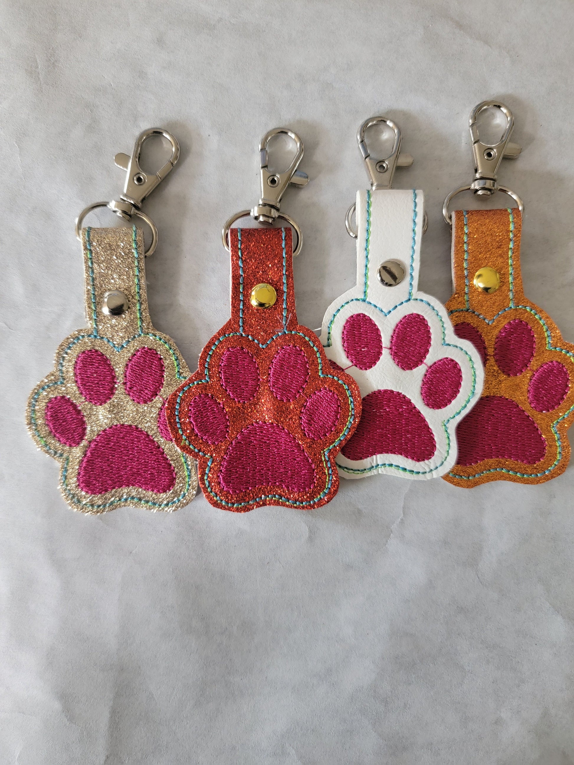 Skull Key Rings, Sugar Skull Key Fob, Day of the Dead, Small Gifts, Halloween, Dog Paws, Chickens, Cats,