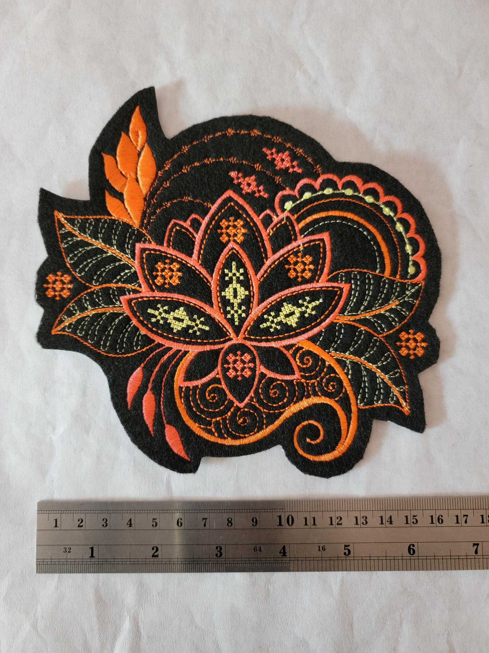 Lotus Flower, Felted Lotus Flower Iron-On Patch, Lotus Plant Patch, Inspirational Flower Patches,