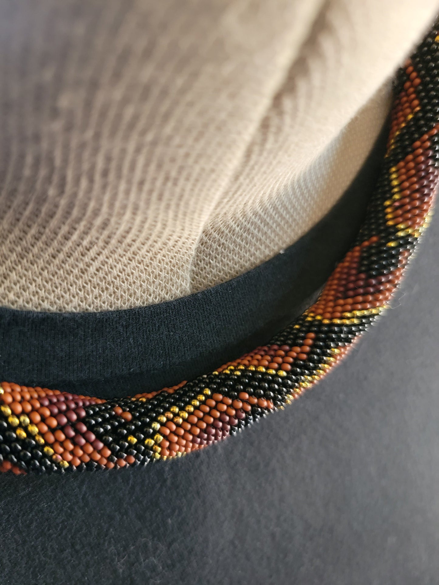 Snake Necklace, Beaded Snake Necklace, Retile inspired Choker Necklace