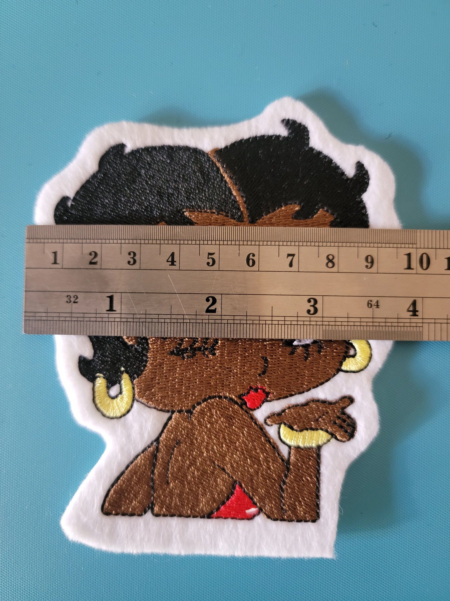 Black Betty Boop felt patch, Betty Boop patches, 4" Patch, NEW SIZES AVAILABLE!!