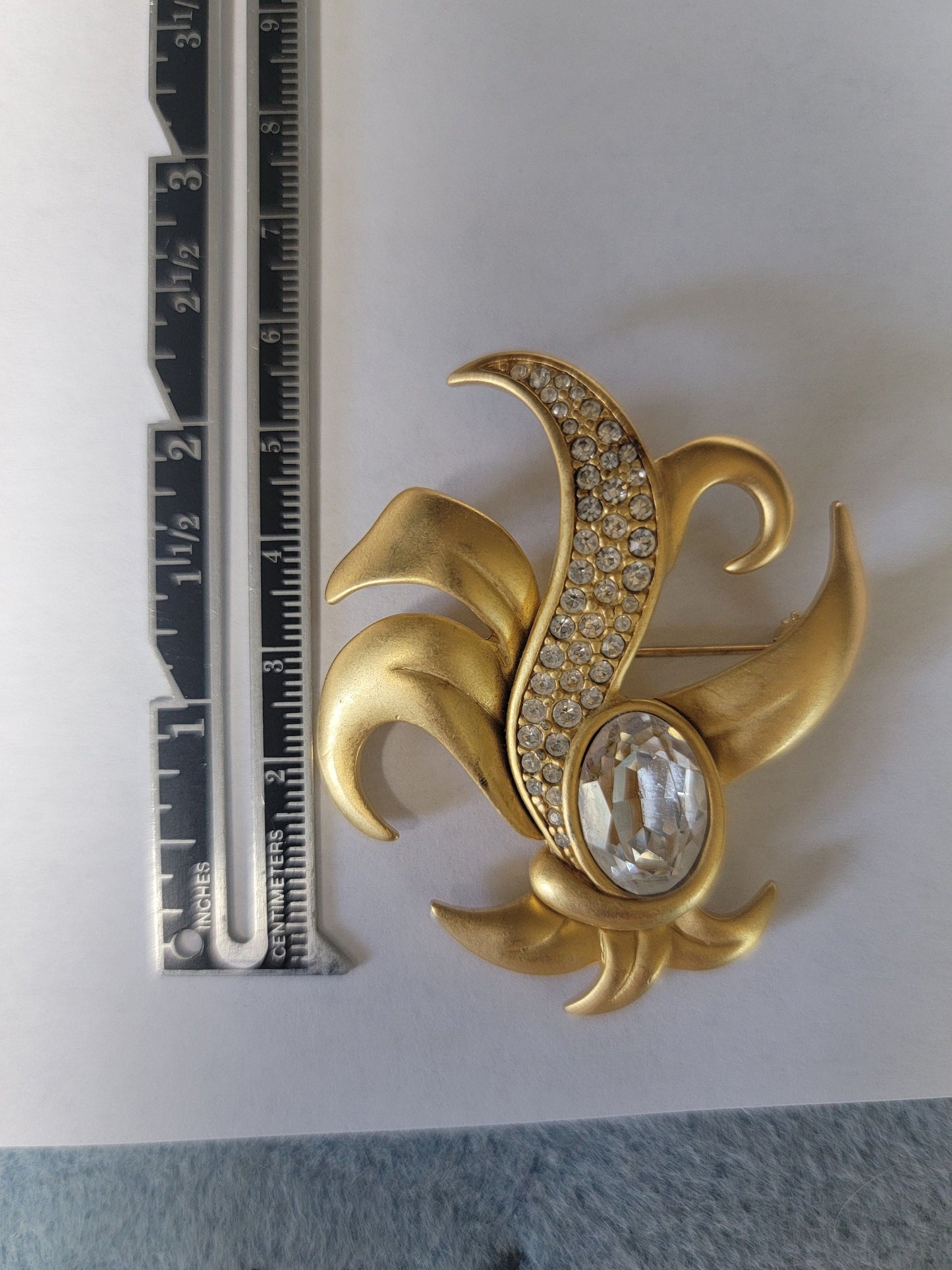 Vintage Brooch, Signed Swarovski, Vintage Jewelry, Lapel Brooch,