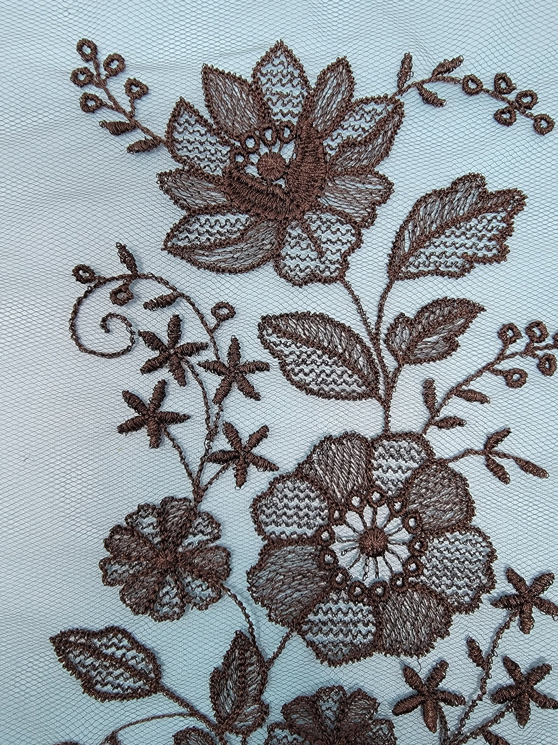 Black Floral Lace Applique, Black Lace, Gorgeous Goth, Moody Designs