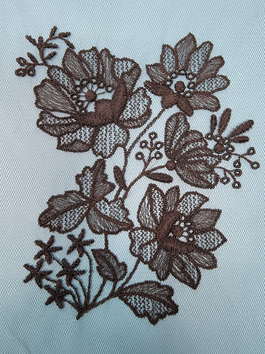 Black Lace Appliques, Black Lace Flowers, Gorgeous Goth Florals and Lace, Goth Style Decor