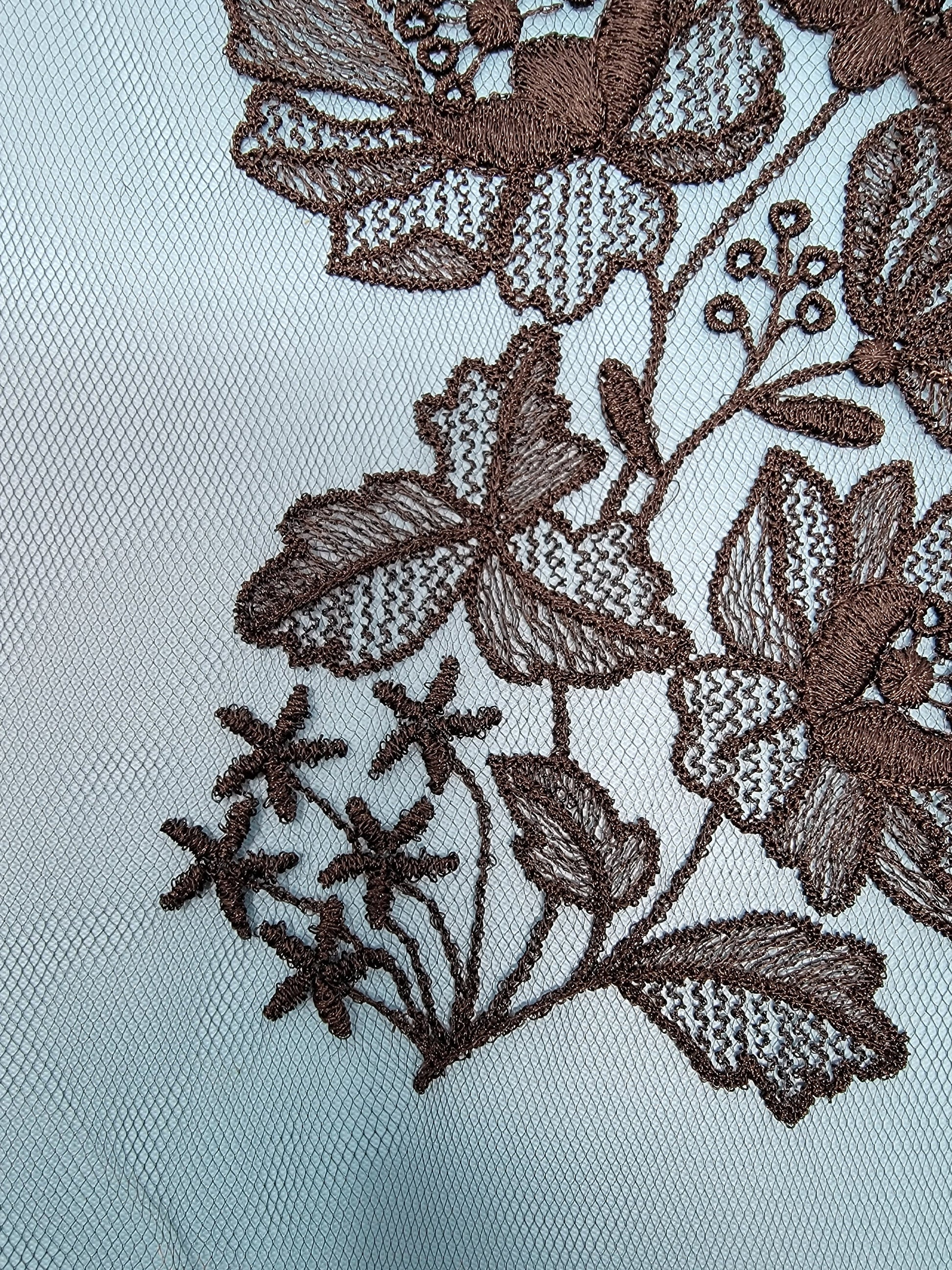 Black Lace Appliques, Black Lace Flowers, Gorgeous Goth Florals and Lace, Goth Style Decor