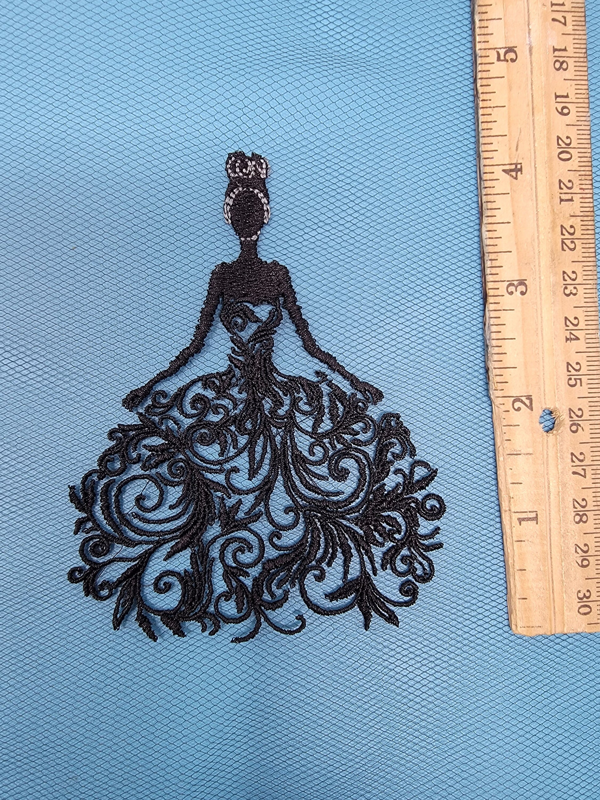 Princess Lace, Applique, Embroidery, Gift