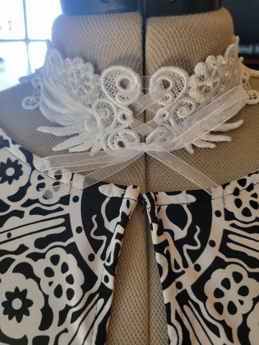 Lace Corset, Choker, Corset, White Choker, Embroidered Choker, Embroidered Lace Necklace