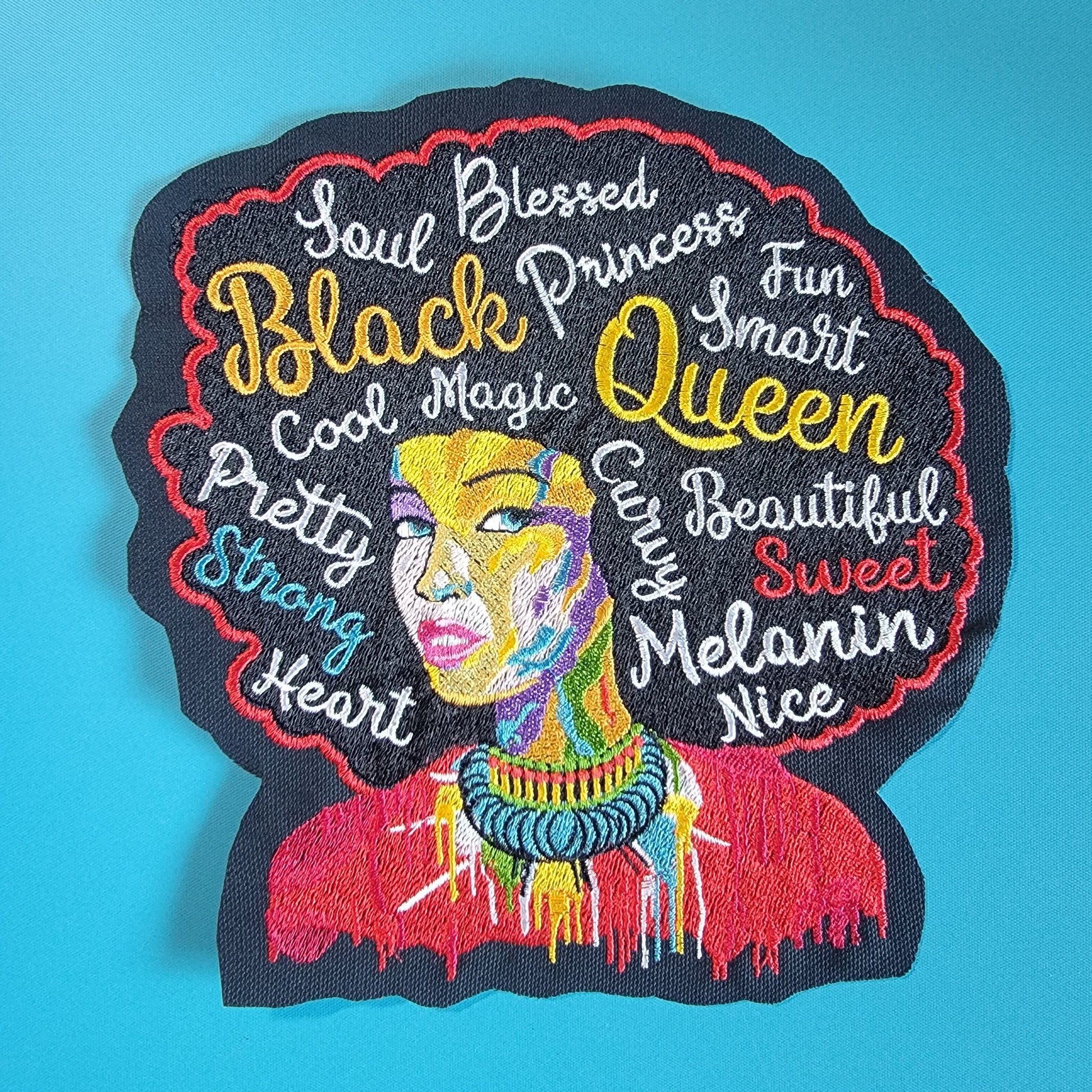 Black Queen Iron-on Patch, Various Sizes, Excellence, Culture, Women, Melanin, Patches