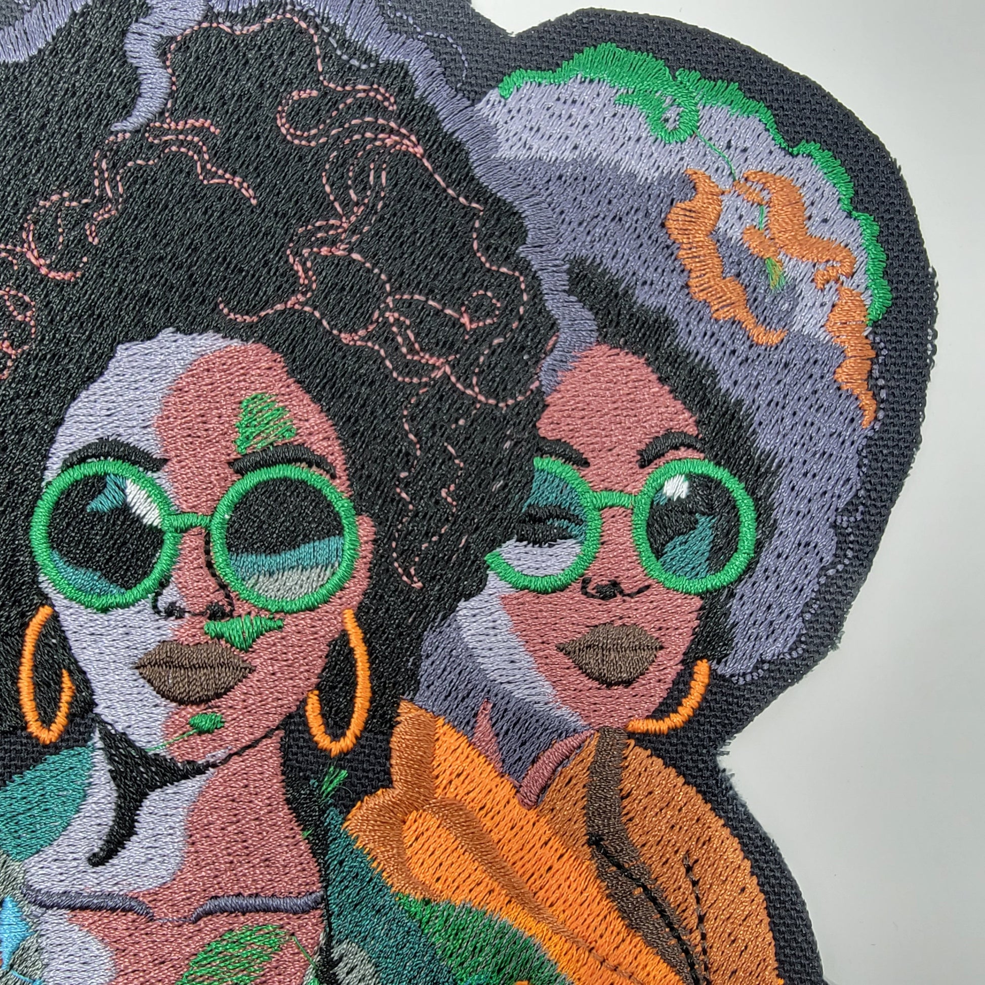 Black Woman, Black Women Sistah Friends, 3 Black Women Excellence, Afro Women Iron-on Patch