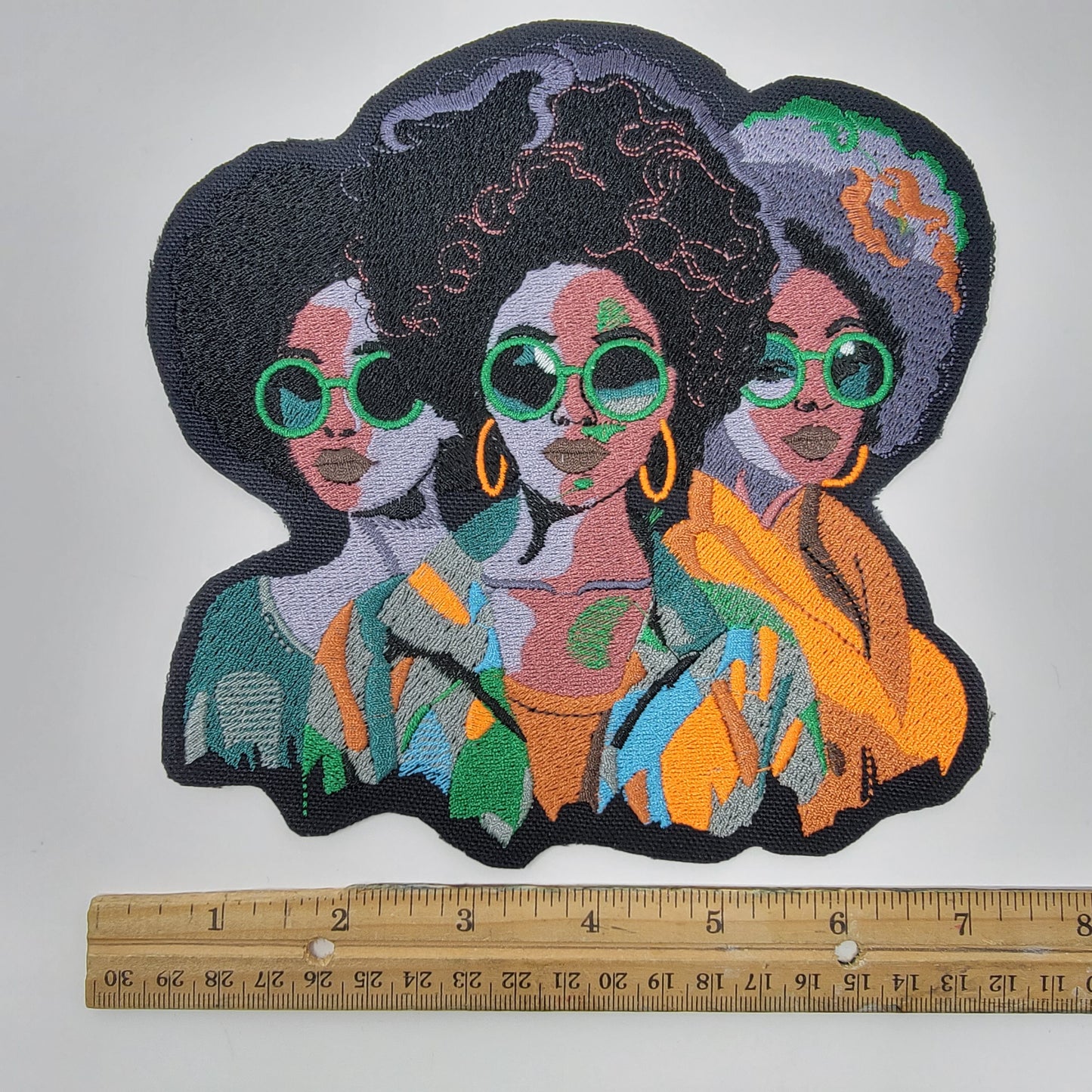 Black Woman, Black Women Sistah Friends, 3 Black Women Excellence, Afro Women Iron-on Patch