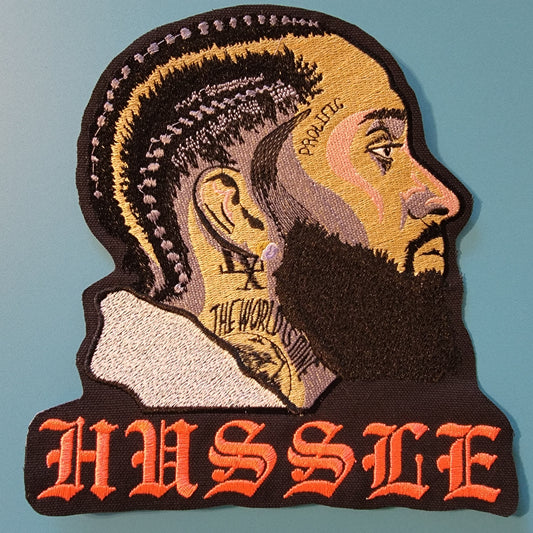 Nipsey Iron-on Patch, Cultural Patches, Westcoast Rap, Black Icons, Hussle, Patches for the Culture