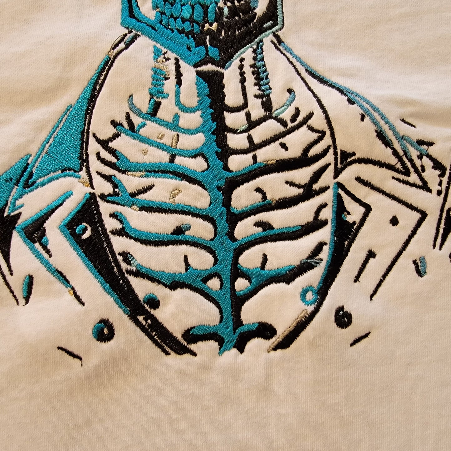 Skeleton, Dark and Eerie, Spooky Embroidered Skeleton Tapestry, Skeleton Wall Hanging, Fancy Skull, Gifts, Skeleton Cowboy, Motorcycle Patch