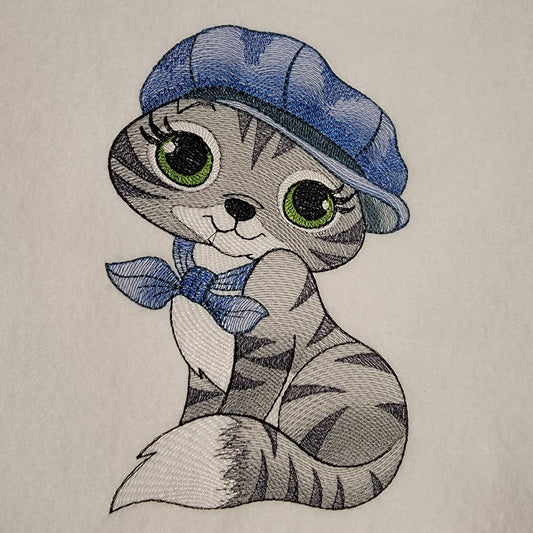 Cat Embroidery, Feline Tapestry, Embroidery Wall Hangings, Quilt