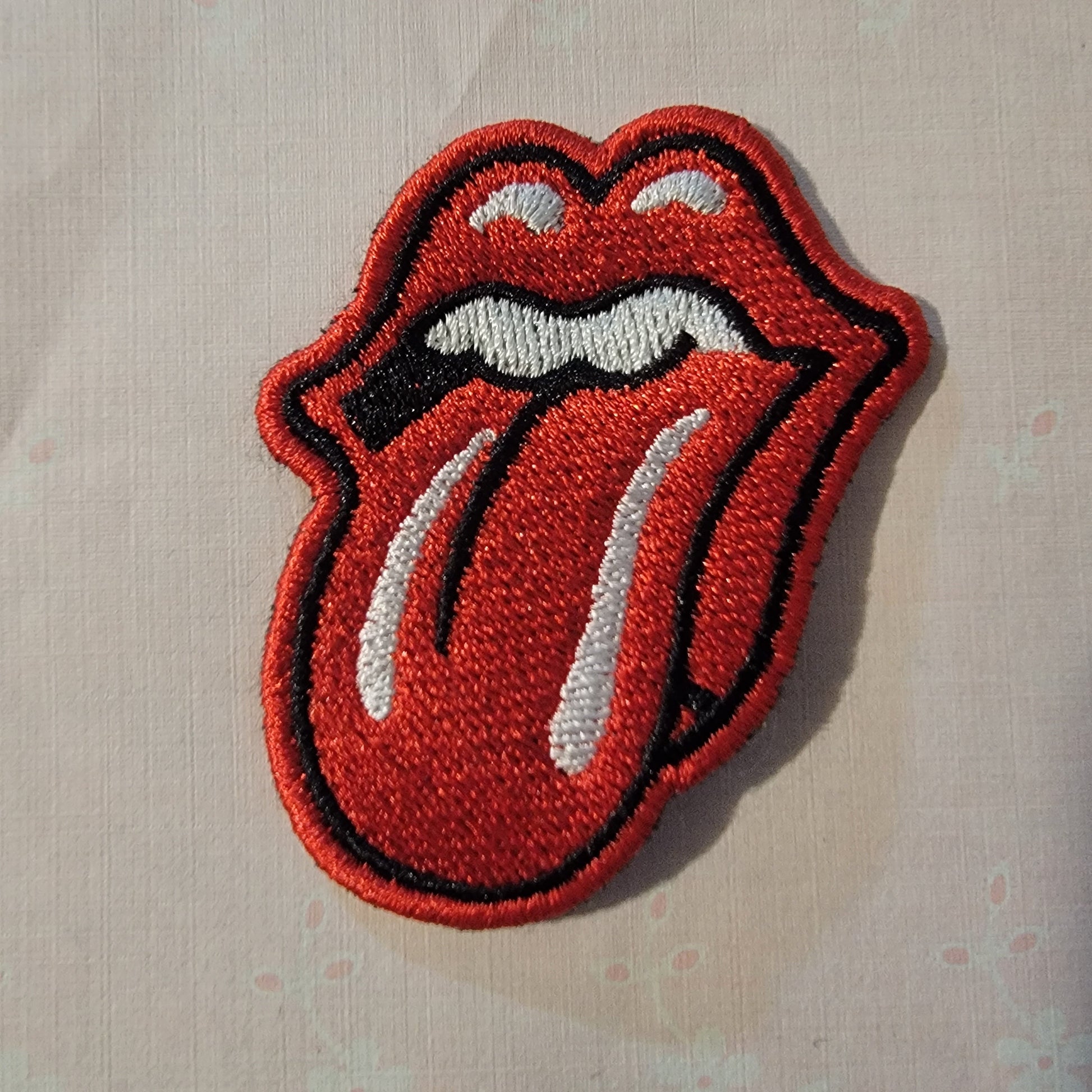 Tongue Patch, Tongue Iron on Patch, KISS, Band,