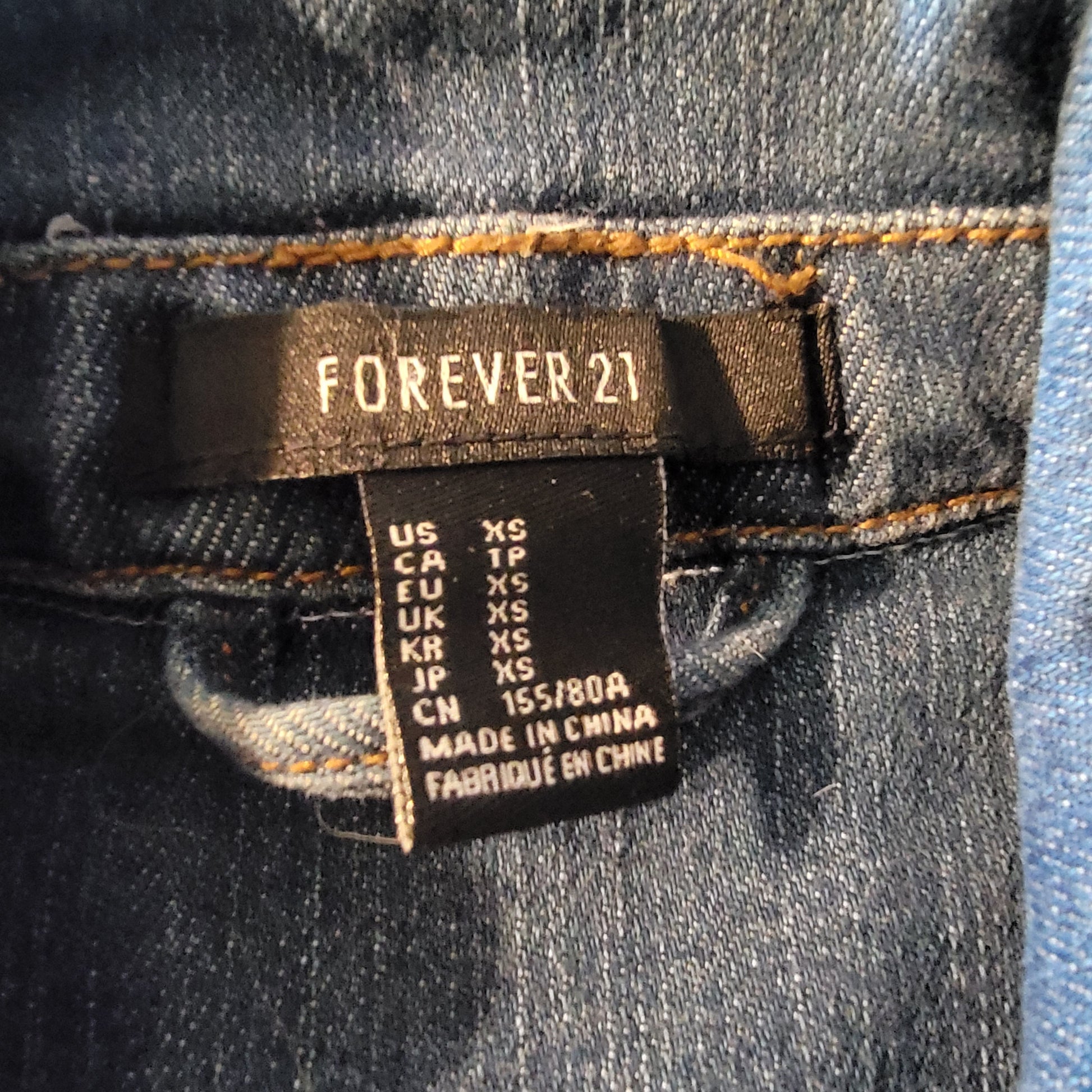 Black Girls, FOREVER 21 XS, Denim Vest with Pockets and Embroidery, Black Girl Magic Casual Clothing, African American