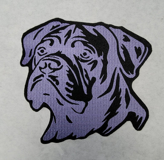 Pit Bull, 7" Embroidery Patch, Embroidered Pit Bull Iron-on Patch, Dog, Rescues