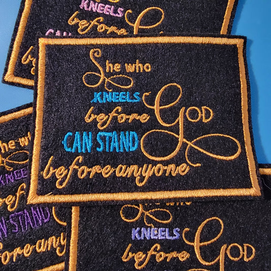 Christian Quotes Embroidery Patch