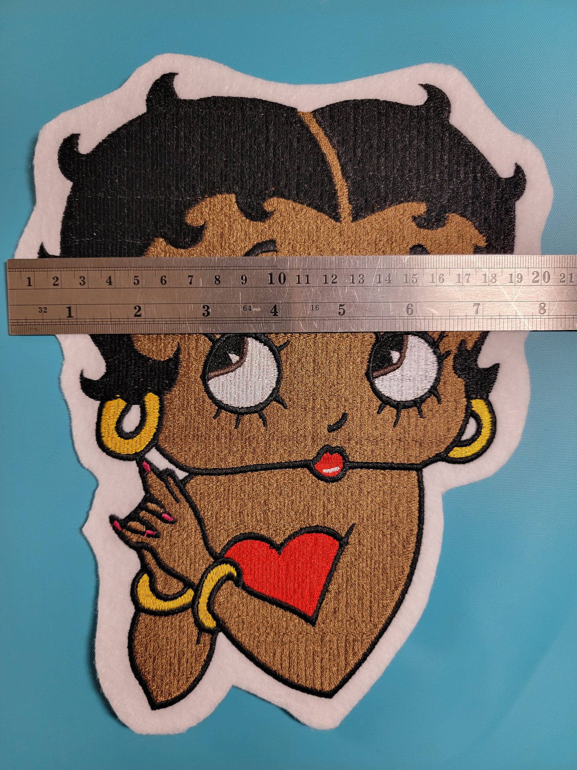 Black Betty Boop, Extra Extra large Back Patch, 8+" Patch - New!!