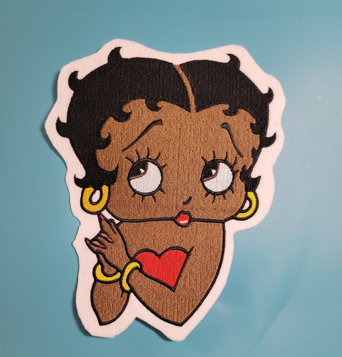 Black Betty Boop, Extra Extra large Back Patch, 8+" Patch - New!!