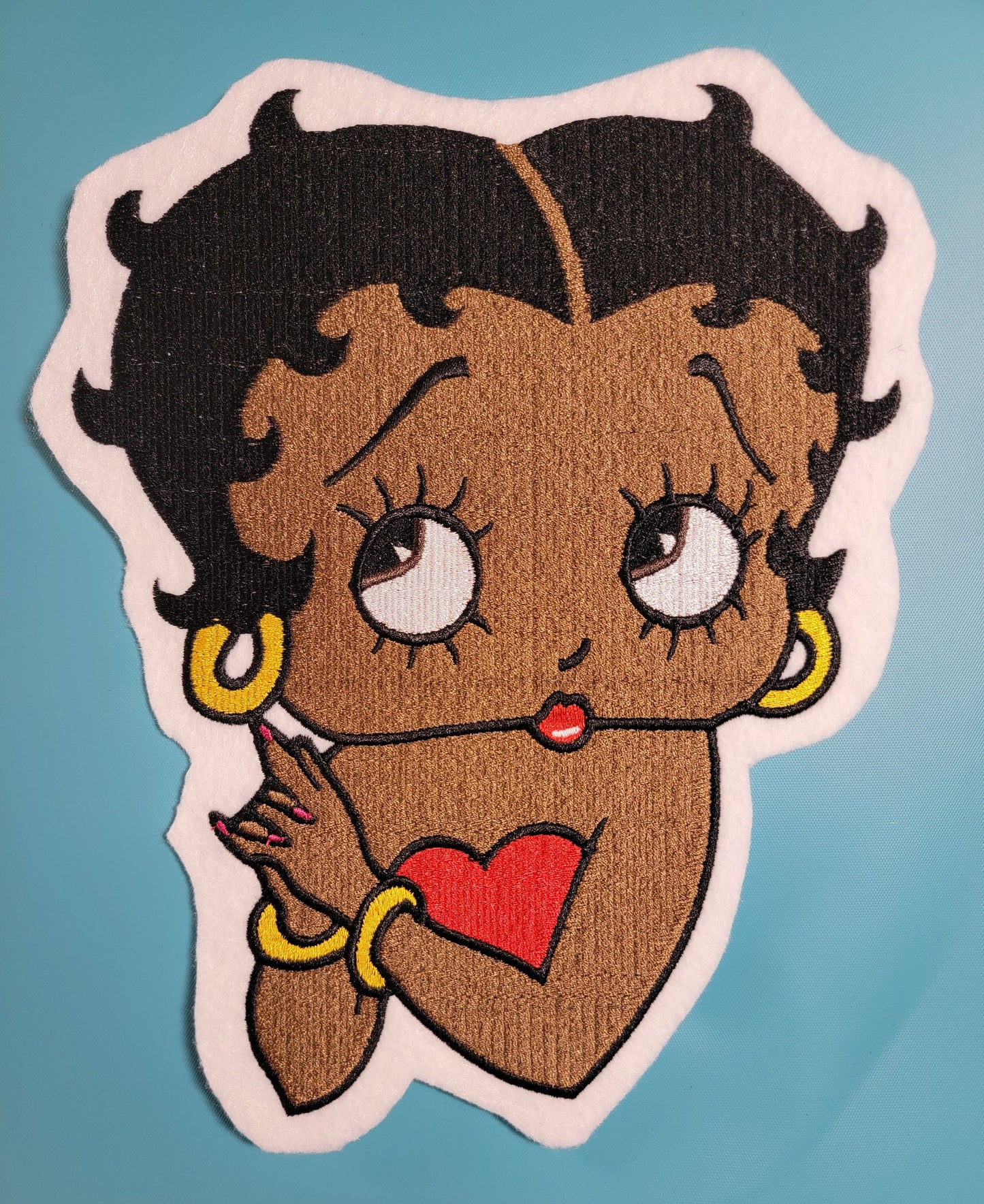 Black Betty Boop, Extra Extra large Back Patch, 8+" Patch - New!!